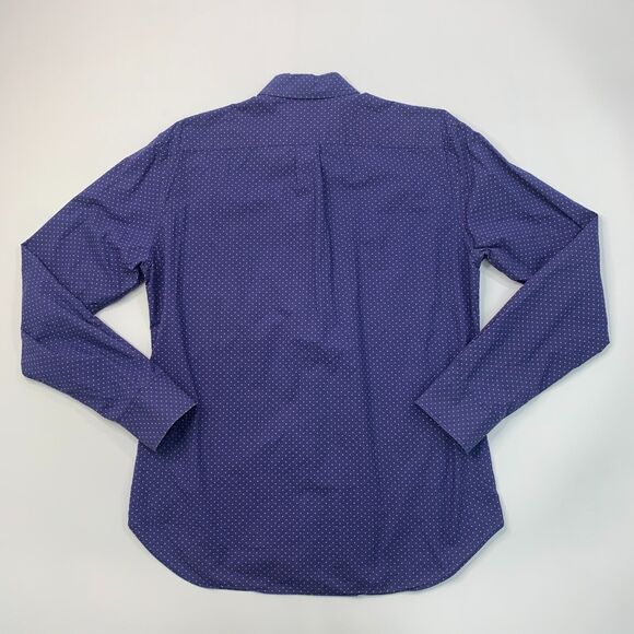 Bonobos Dress Shirt Mens M Medium SLIM Blue Salmon Spotted Cotton Button Down - Picture 3 of 10